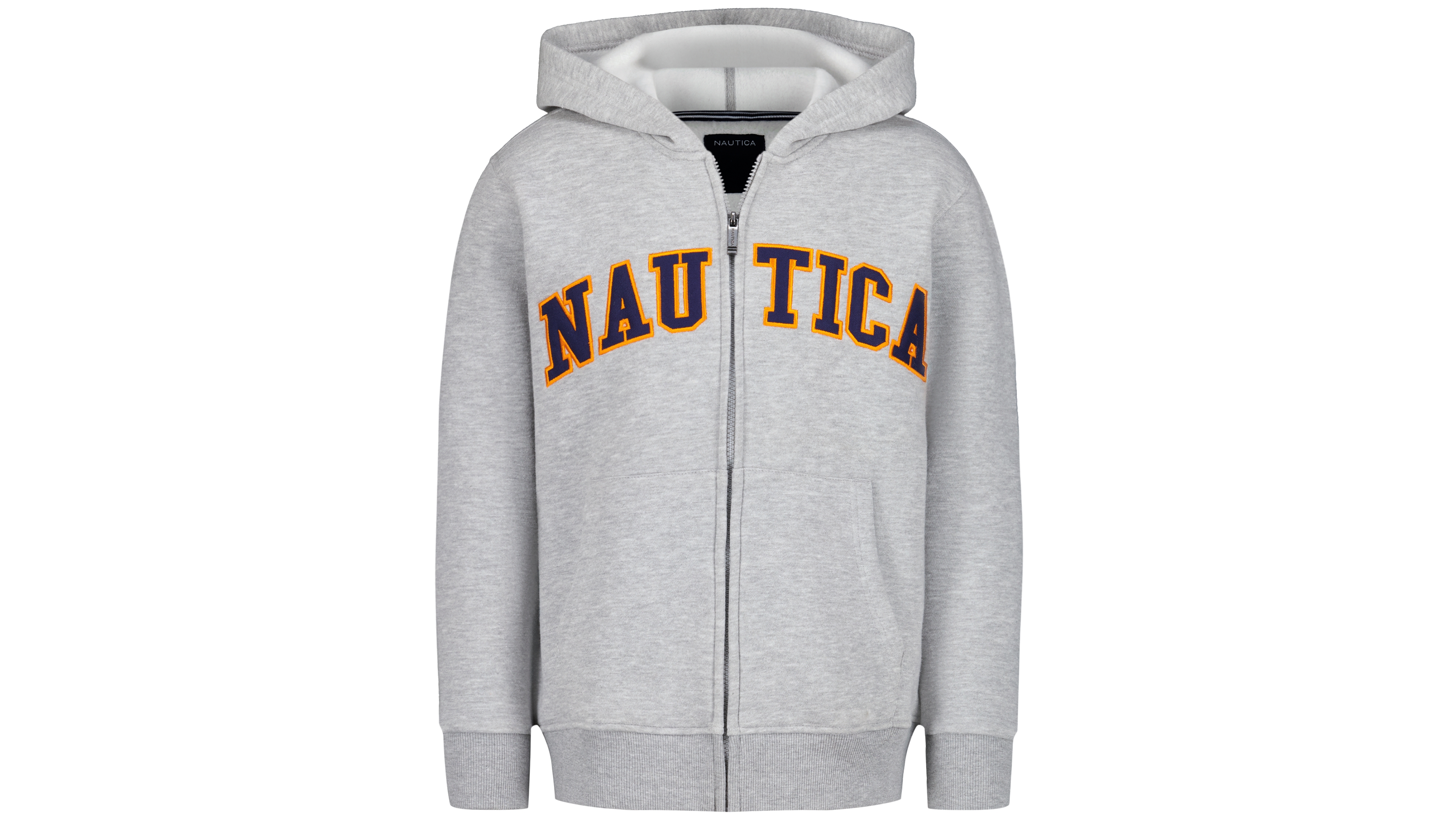 Nautica Boys' 8-20 Logo Applique Full-Zip Hoodie