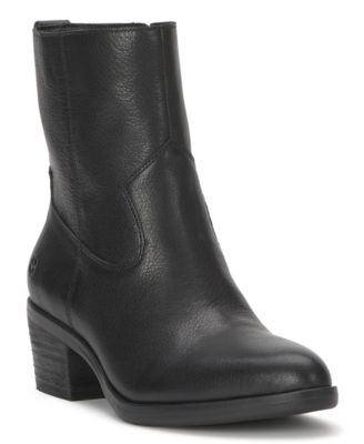 Women's Flara Leather Almond Toe Ankle Booties