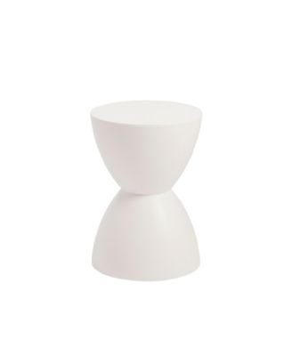 17" Heavy Duty Plastic Round Pedestal End Table