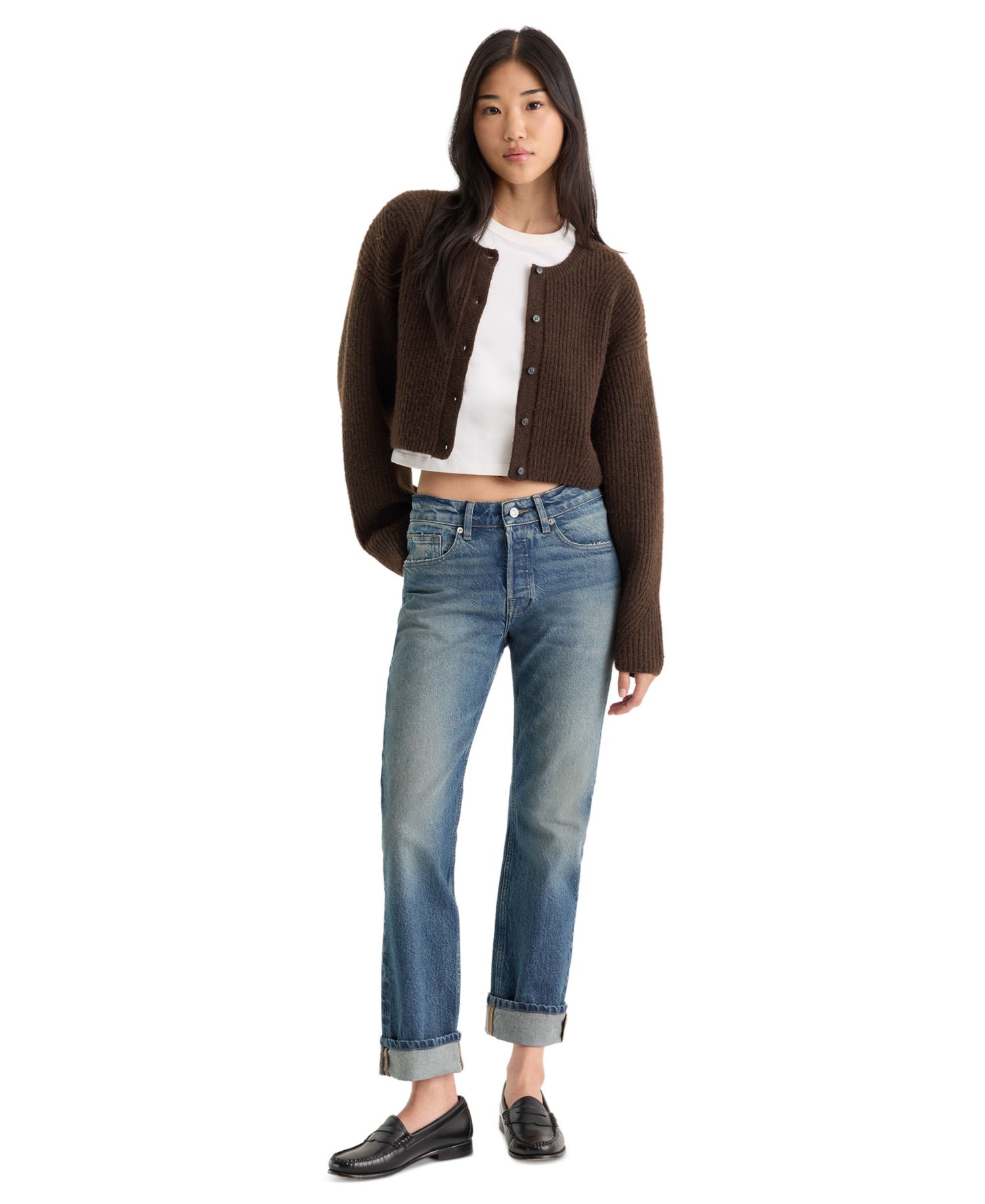 Women's Crewneck Long-Sleeve Sweater