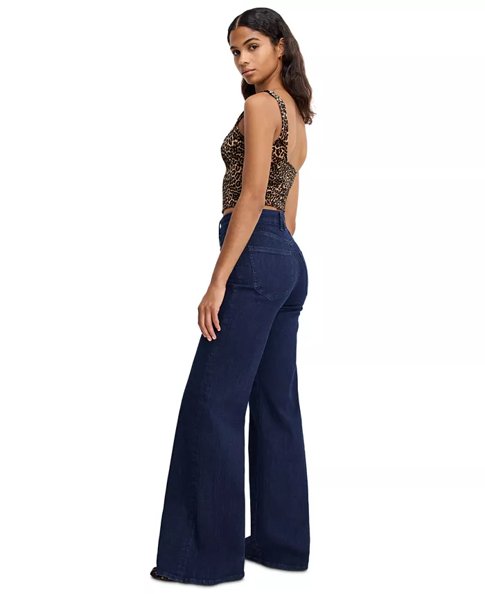 Petite High-Rise Wide-Leg Ankle Jeans - thumbnail 4