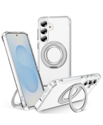 Samsung Galaxy S25 Magnetic-Ring Stand Shockproof Phone Case, Compatible with Samsung Galaxy S25