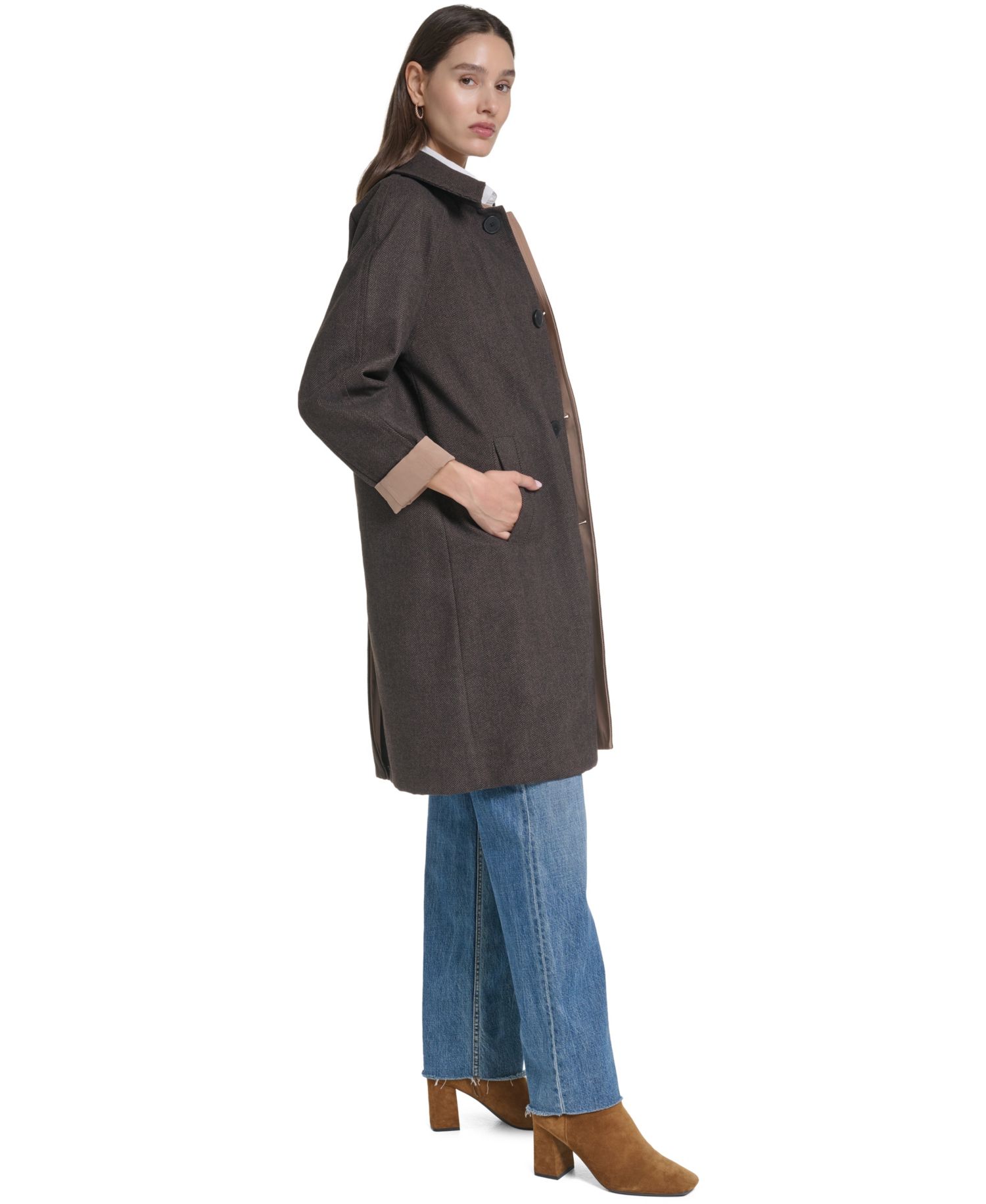 Women's Reversible Balmaccan Coat