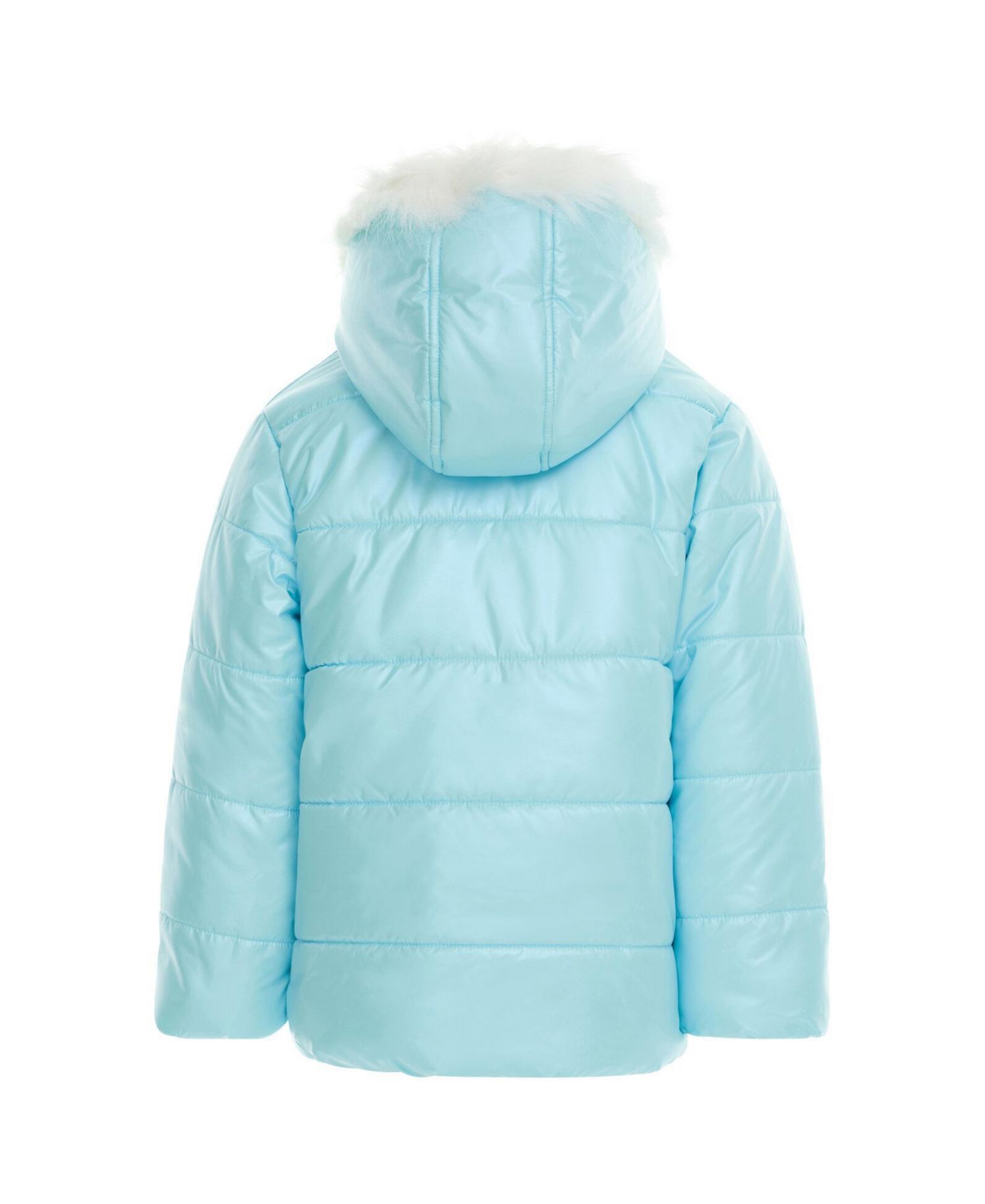 Minnie Mouse Girls' 6-12 Faux Fur Hooded Puffer Coat