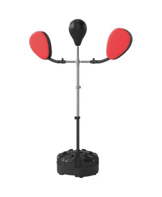Boxing Bag with Stand, Adjustable Height Punching Speed Bag with 2 Target Arms, for Training, Exercise