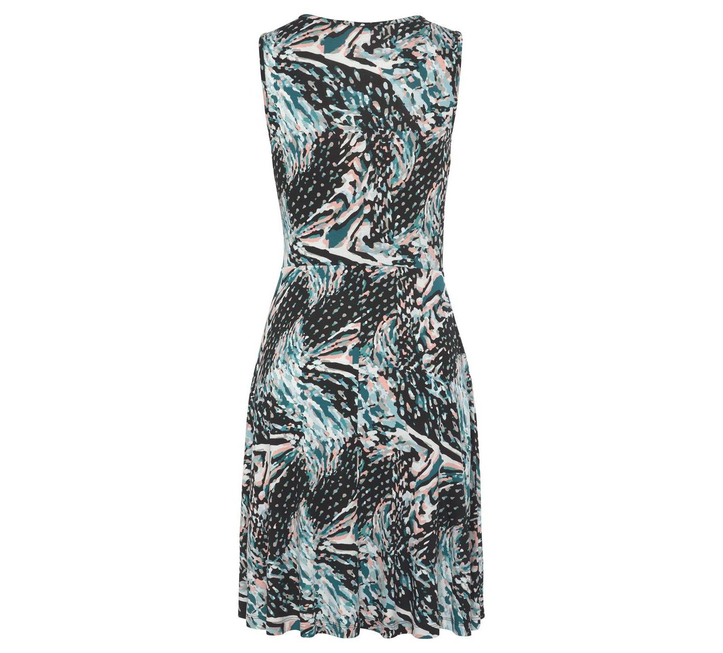 Женское платье LASCANA Viscose Printed Keyhole Fit-and-Flare Short — фото 5
