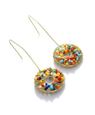 Women's Bead-Cluster Drop Earrings