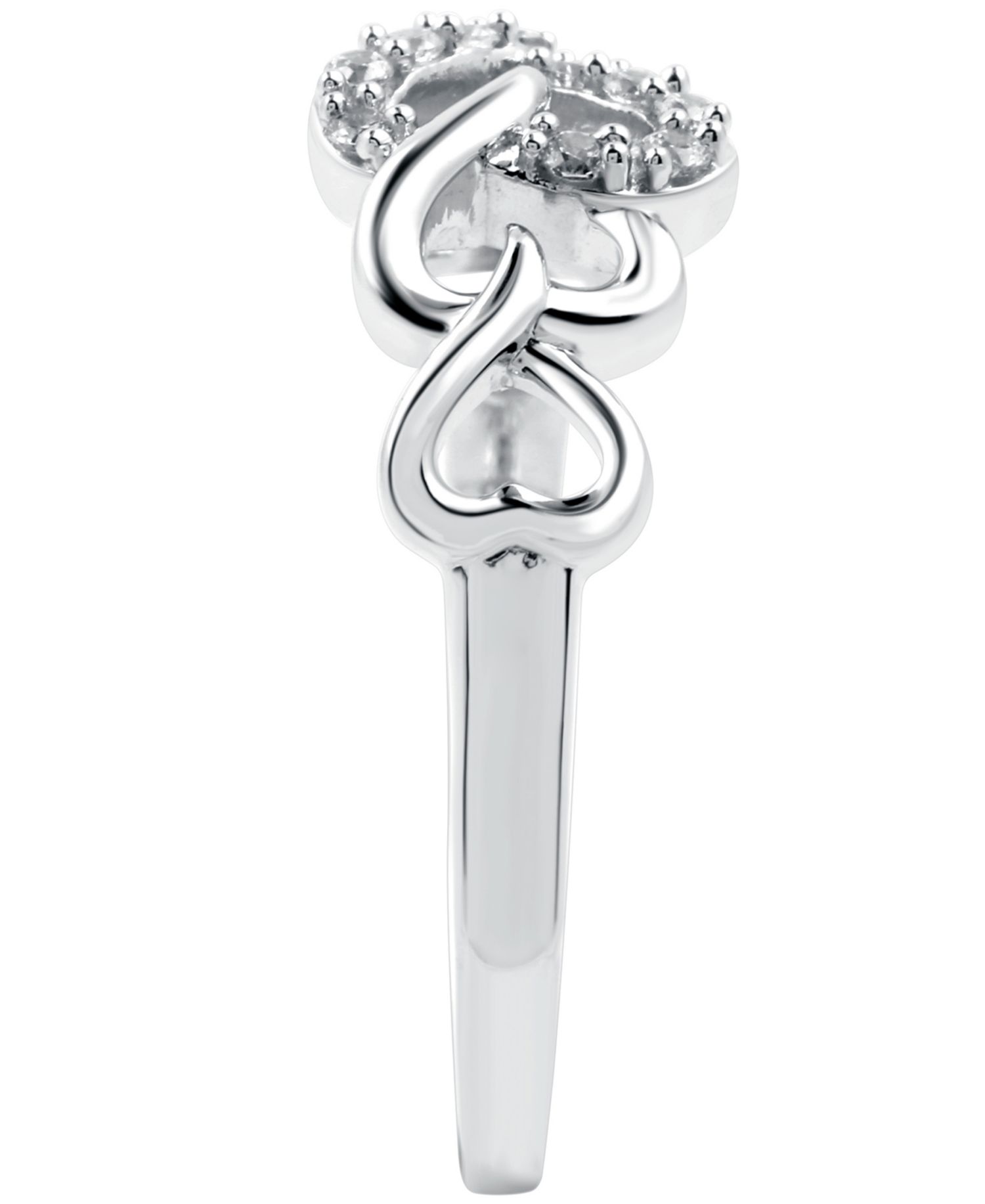 Diamond Heart Ring (1/10 ct. t.w.) in Sterling Silver