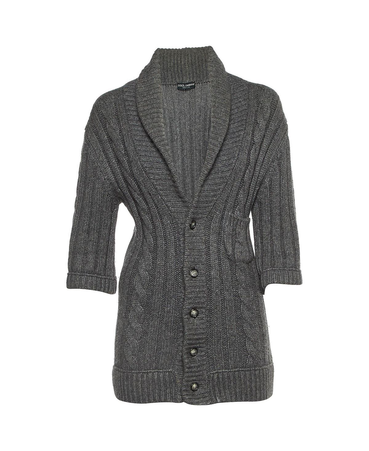 Pre-Owned Dolce & Gabbana Women's Chunky Knit Button Front Cardigan view 1 — MAYCSS fashion products