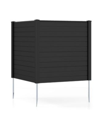  Freestanding Air Conditioner Fence with Metal Ground Stakes