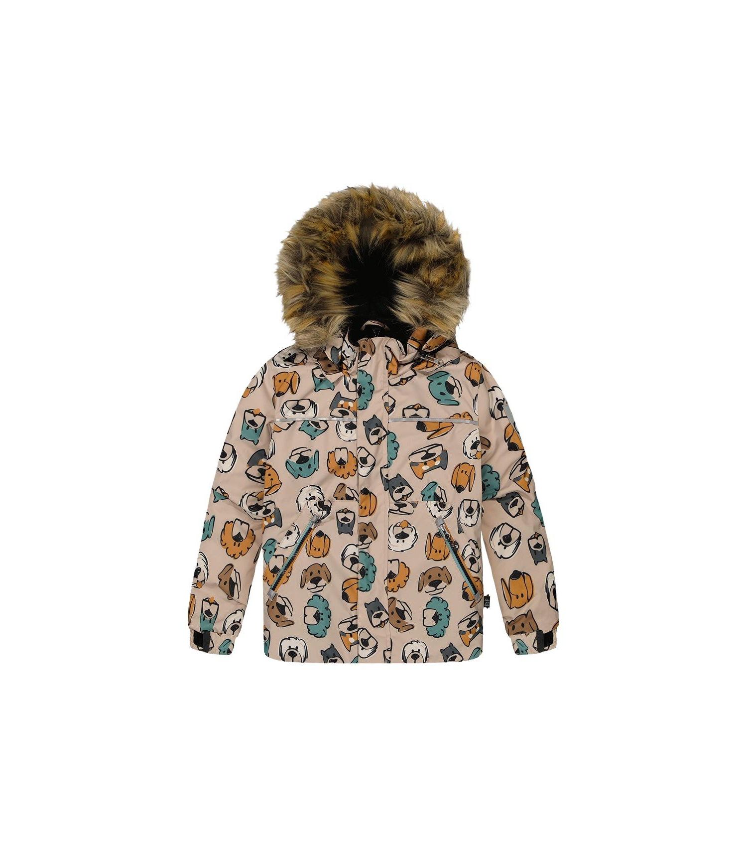 Big Boys 6-8 Two Piece Discover Snowsuit Printed with Dogs