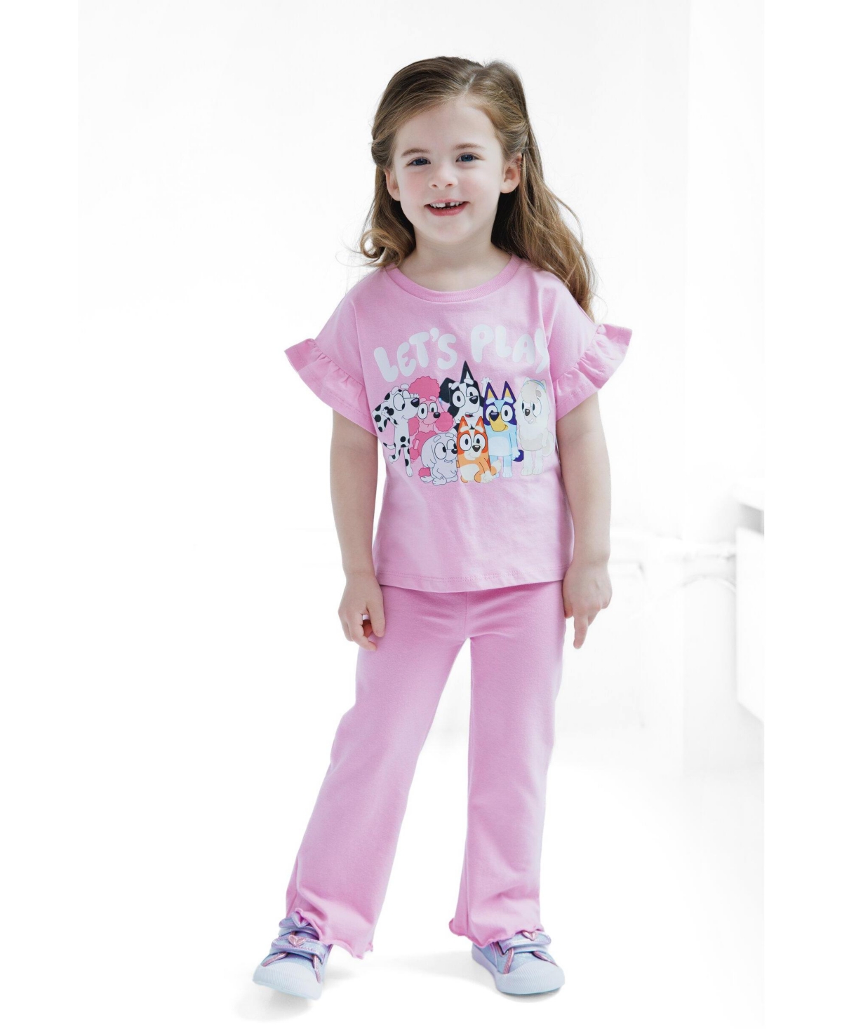 Bluey Girls' (5-12) -Piece T-Shirt and Flare Pants Set