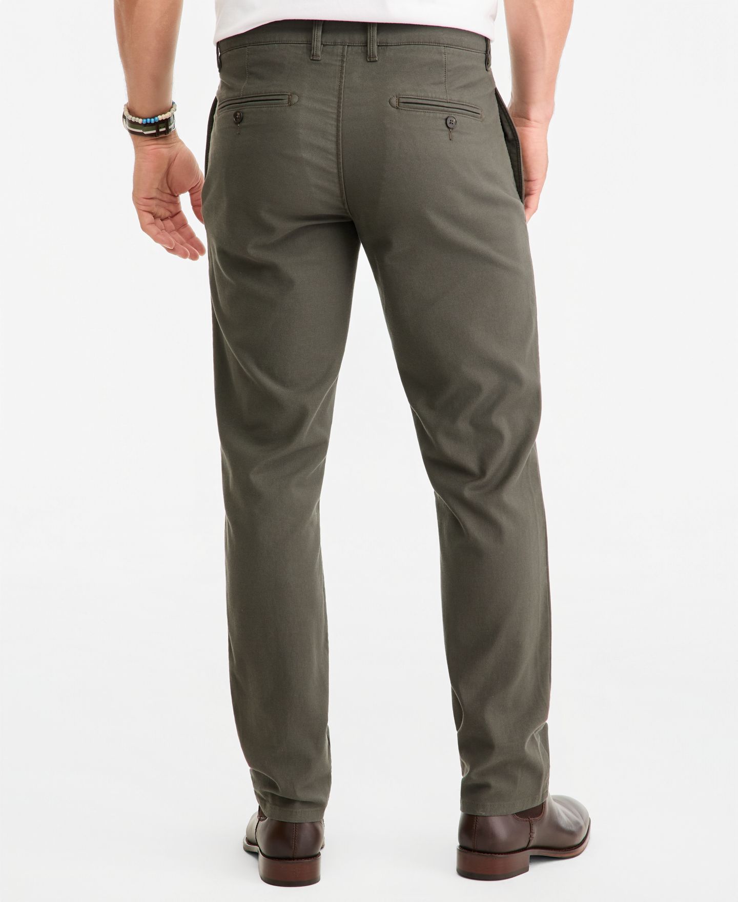 Мужские брюки Rodd & Gunn Motion Cotton Straight-Fit, цвет: Bayleaf — фото 4
