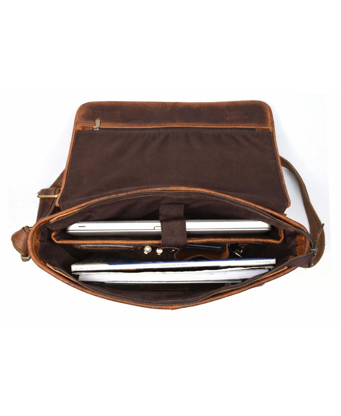 Сумка Aaron Leather Goods Leather Messenger — фото 3