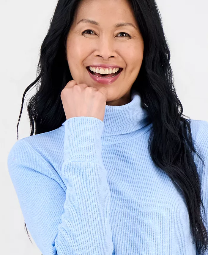 Women's Long-Sleeve Thermal Turtleneck Top - thumbnail 10