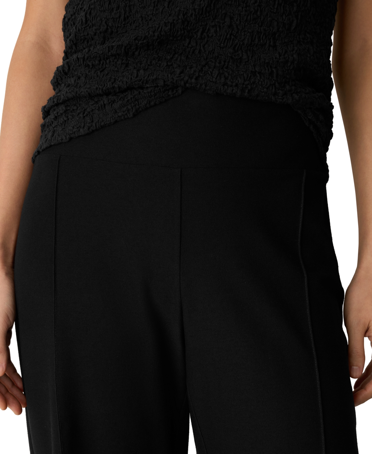 Eileen Fisher Women's High-Rise Stretch Wide-Leg Pants