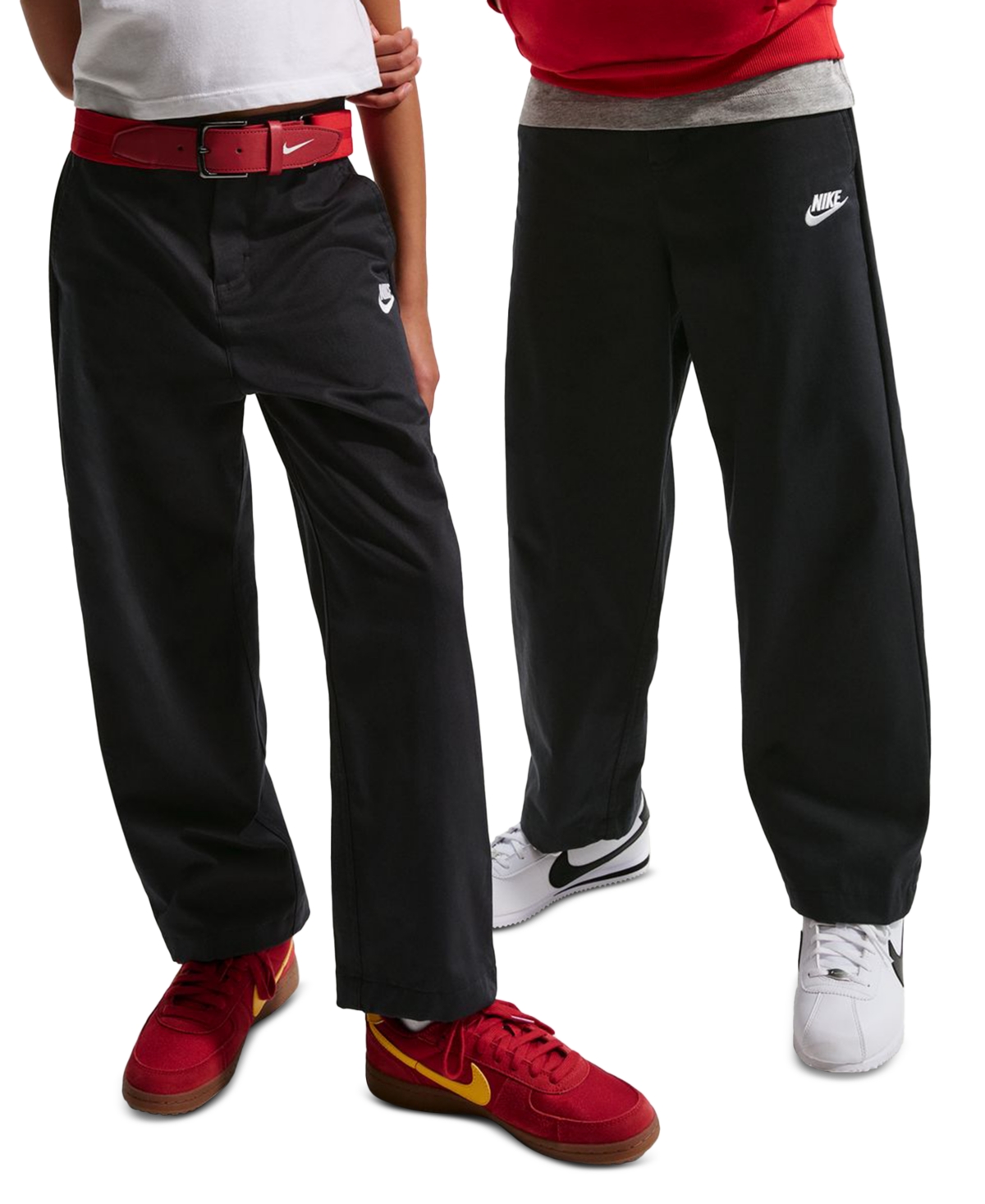 Nike Boys' and Girls' 7-20 Sportswear Club Woven Straight-Leg Pants