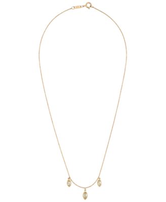 White Topaz (1 ct. t.w.) Necklace in 14k Yellow Gold