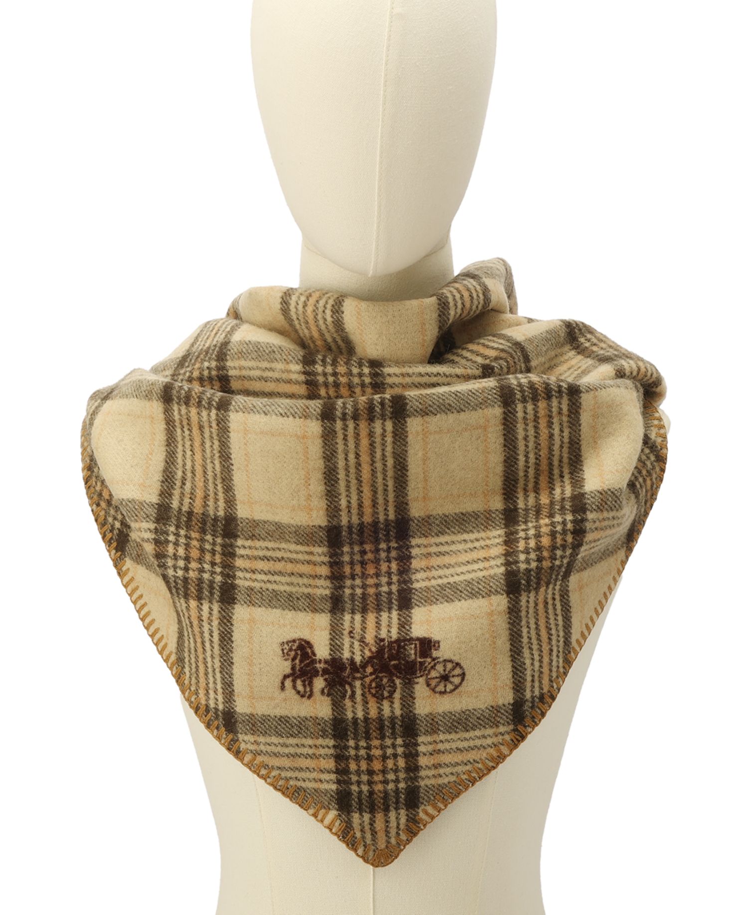 Lucy Plaid Triangle Scarf
