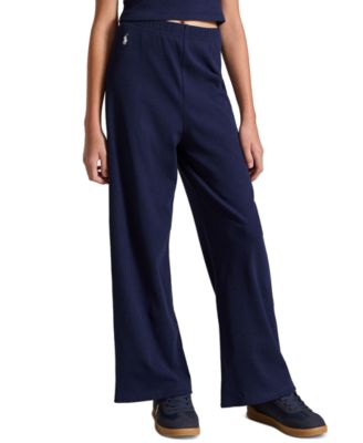 Girls' 7-16 Ribbed Wide-Leg Pant