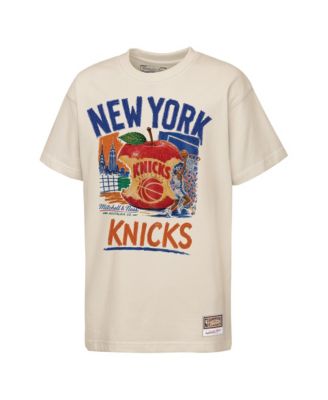 Big Boys and Girls Cream New York Knicks Big Apple Energy T-Shirt
