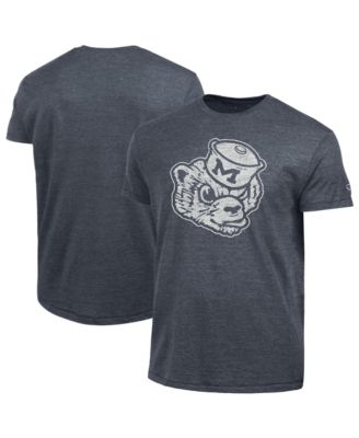 Men's Navy Michigan Wolverines Triumph Tri-Blend T-Shirt