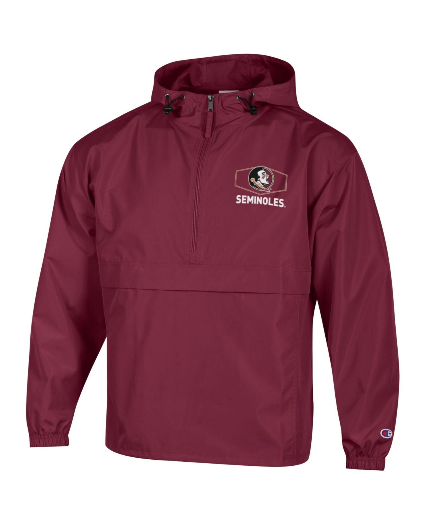 Men's Garnet Florida State Seminoles Delay Packable Half-Zip Hoodie