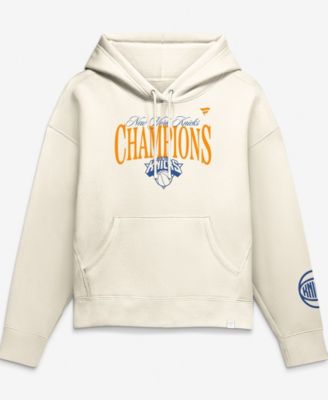 Women's Cream New York Knicks 2026 NBA Finals Champions Legacy Hoodie