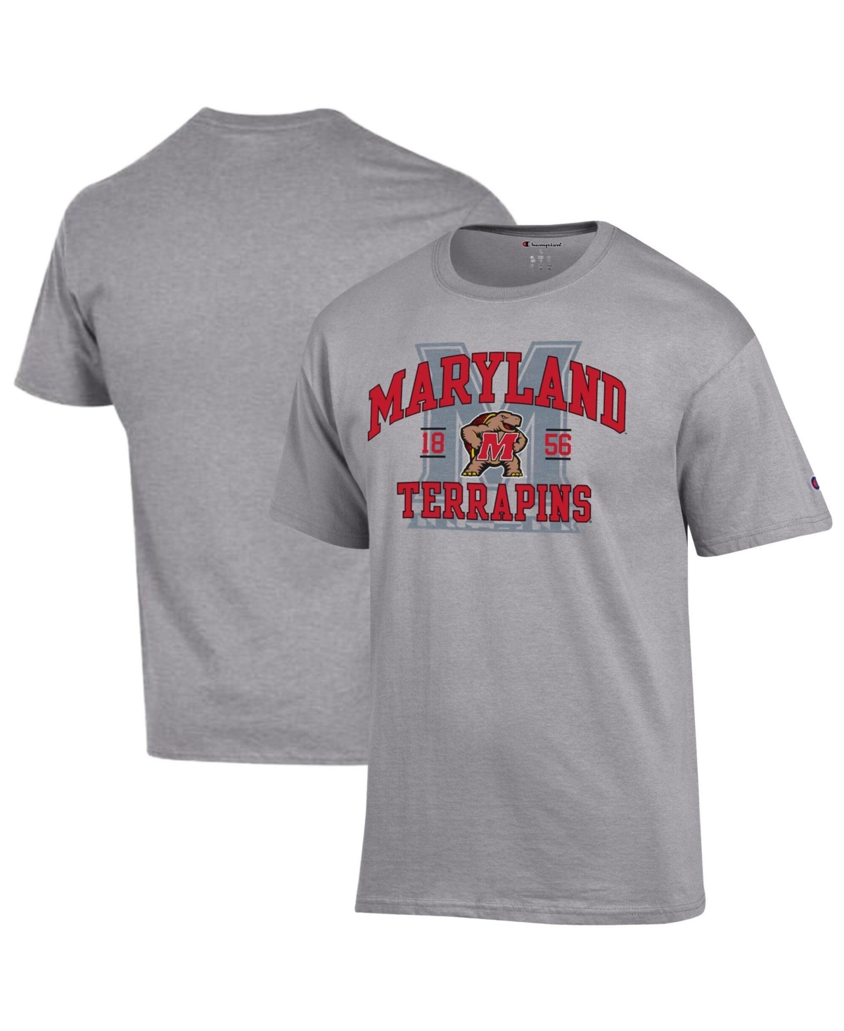 Champion Men's Heather Gray Maryland Terrapins Varsity T-Shirt - Heather Gray