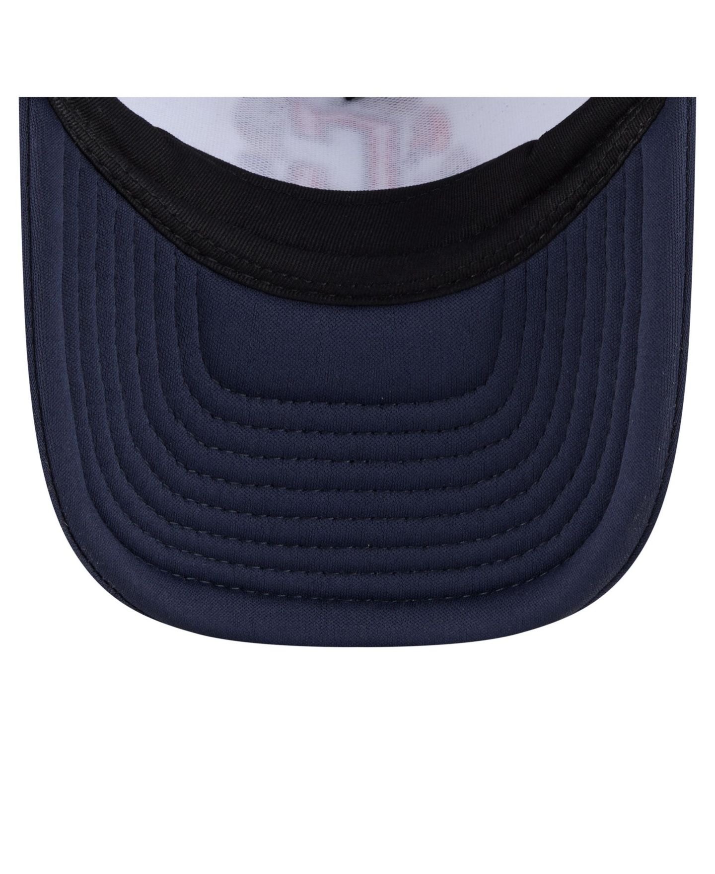 Детская кепка New Era White/Navy Cleveland Guardians Food A-Frame 9FORTY Trucker Adjustable Hat — фото 4