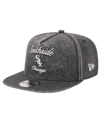 Men's Black Chicago White Sox City Slogan A-Frame 9FIFTY Snapback Hat