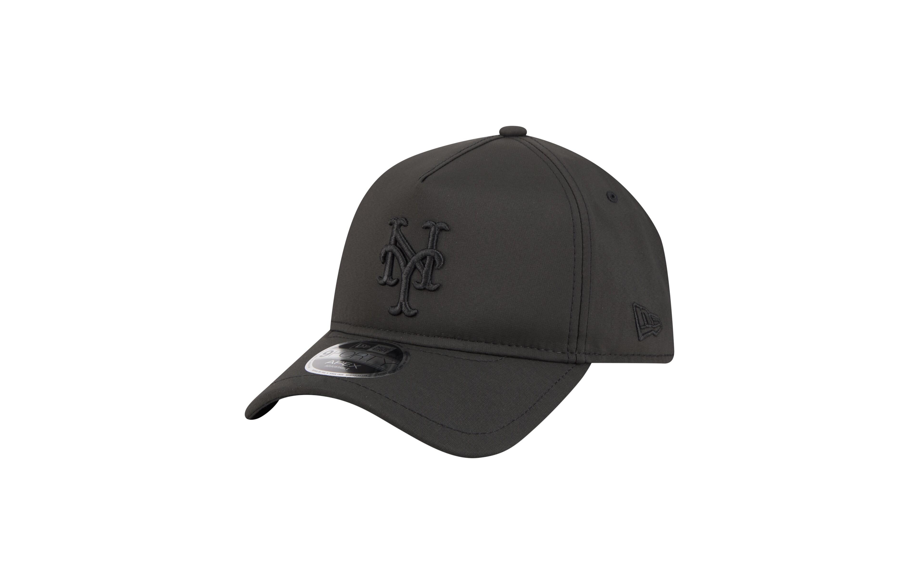 New Era Men's Black New York Mets Injection Apex 9FORTY Adjustable Hat