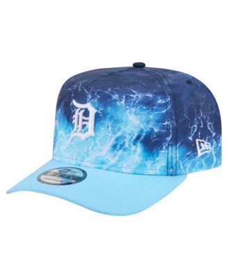 Men's Light Blue Detroit Tigers Deep Water Pre-Curved 9FIFTY A-Frame Snapback Hat