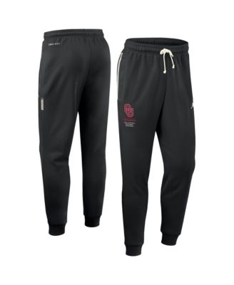 Men's Black Oklahoma Sooners 2026 Sideline Standard Issue Dri-FIT Taper Pants