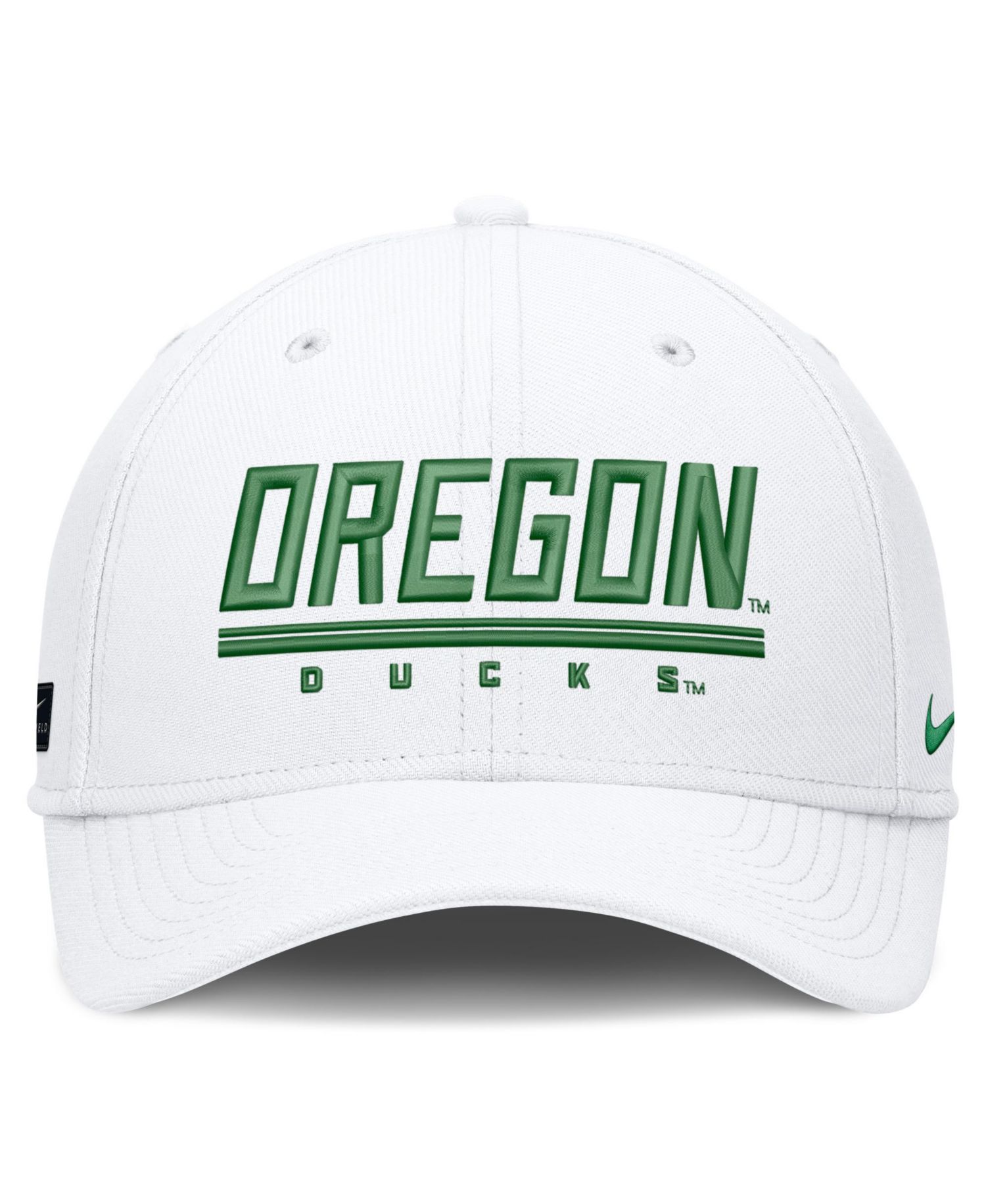 Men's White Oregon Ducks Game Day Rise Swooshflex Hat