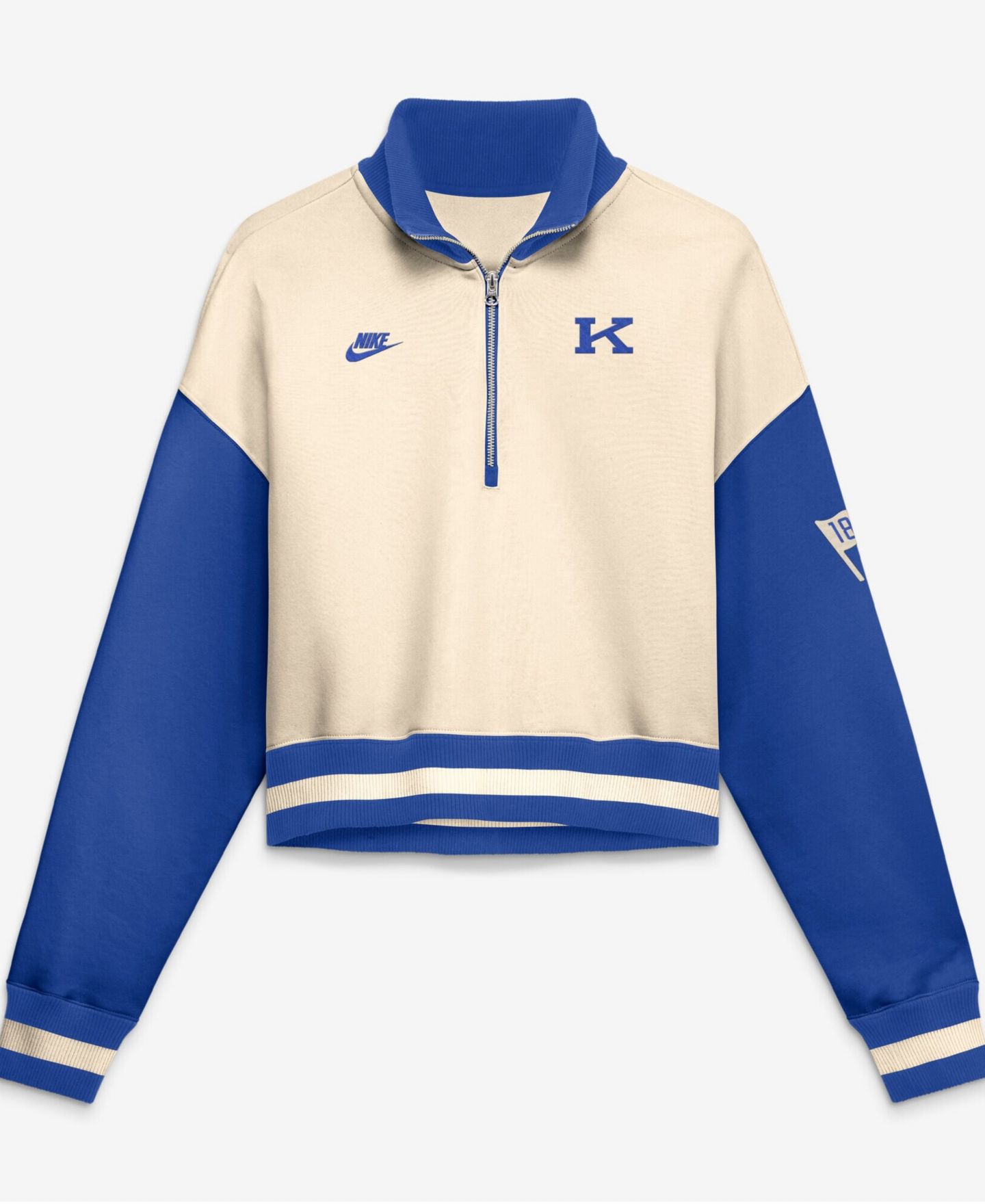 Женский свитшот Nike Kentucky Wildcats Legacy Oversized Quarter-Zip Pullover — фото 1