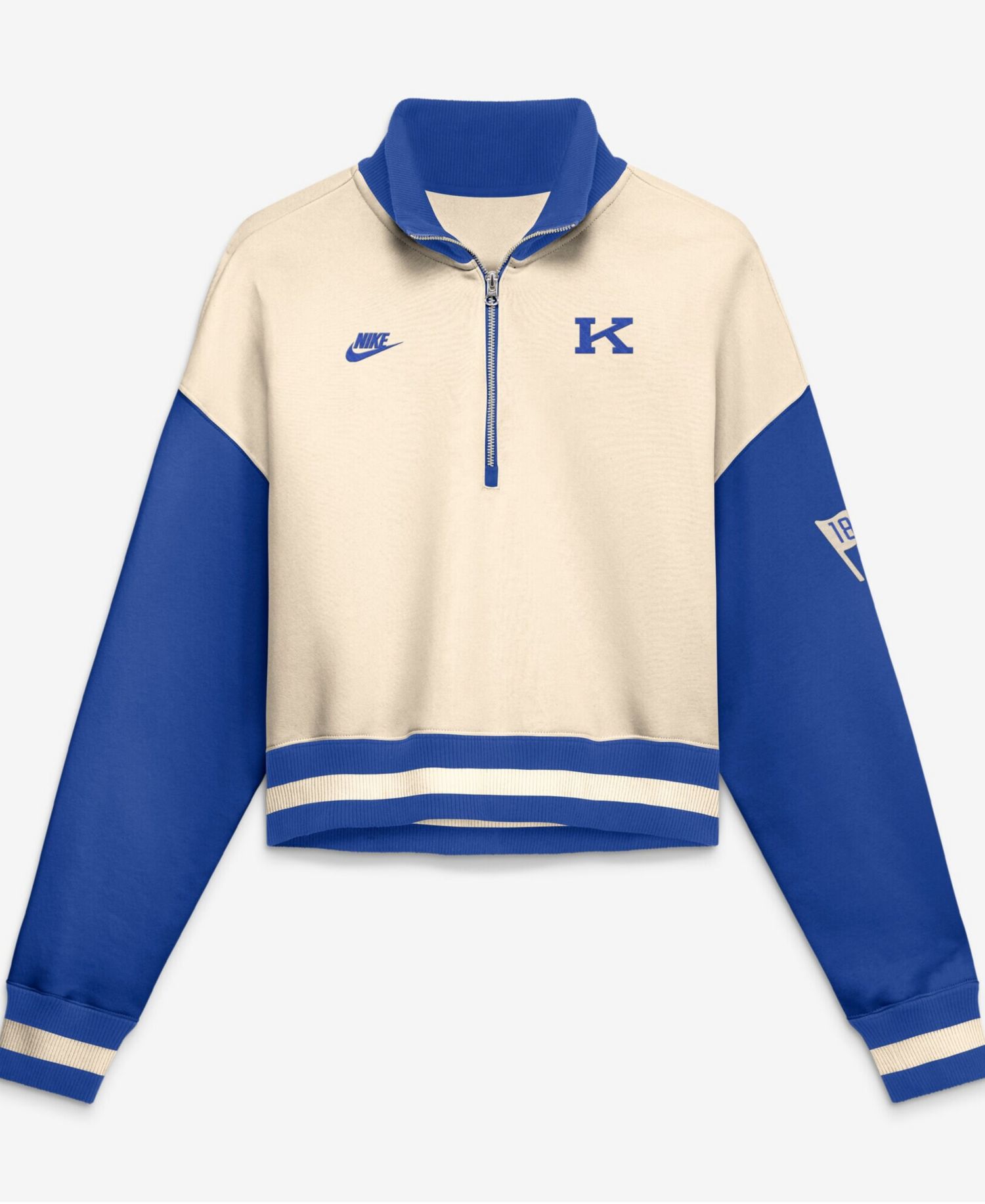 Women's Kentucky Wildcats Legacy Oversized Quarter-Zip Pullover Sweatshirt