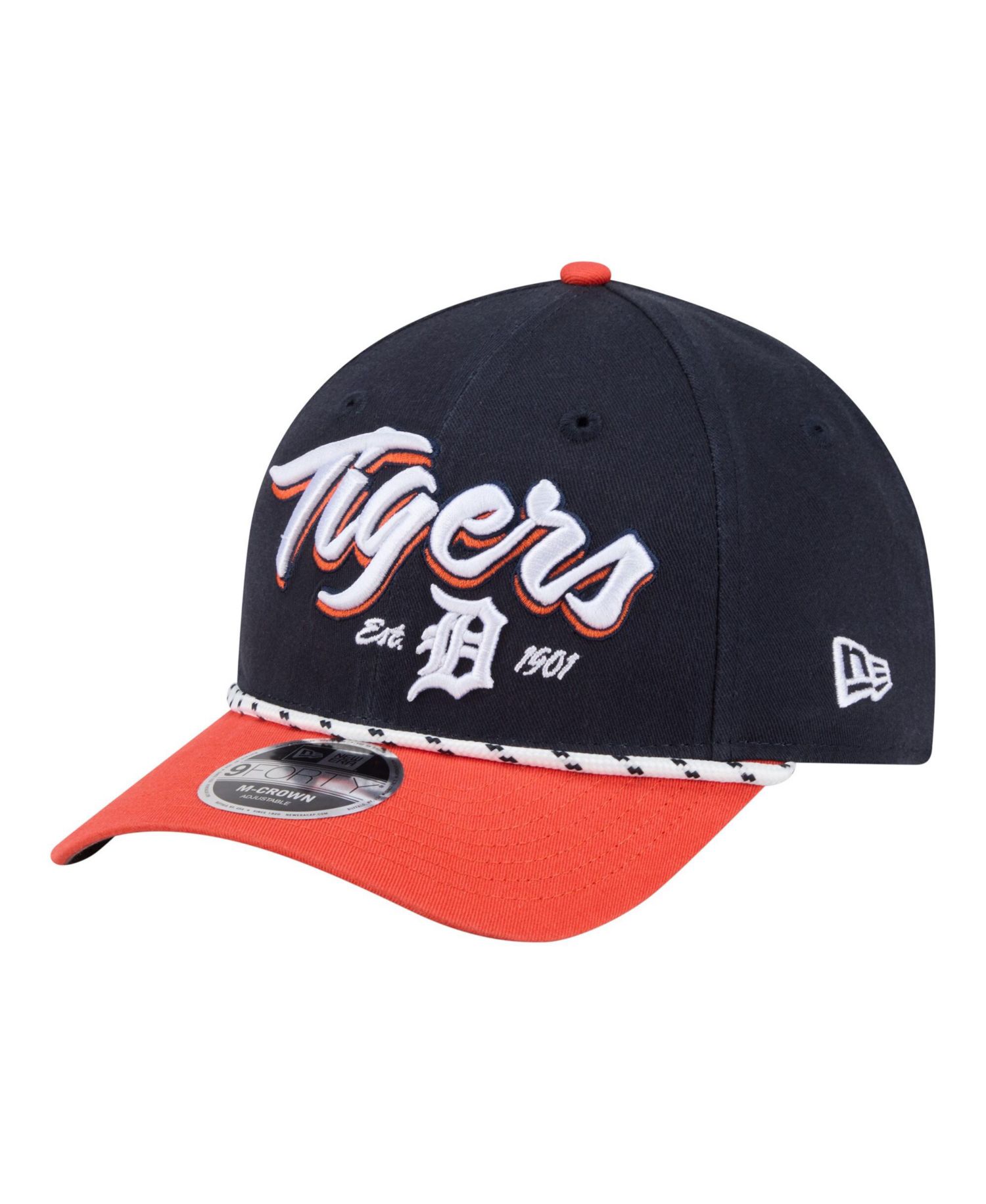 Men's Navy/Orange Detroit Tigers Team Loyal 9FORTY M-Crown Adjustable Hat