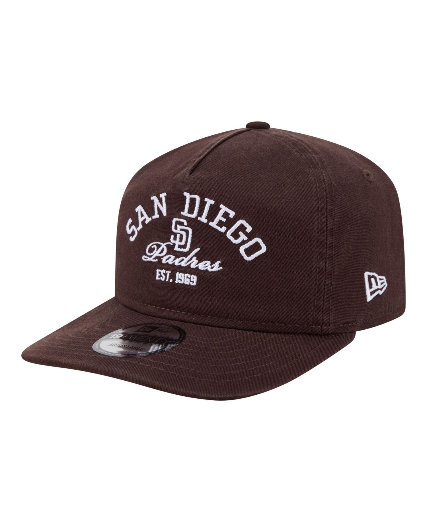 Men's Brown San Diego Padres Stacked 19TWENTY Adjustable Hat