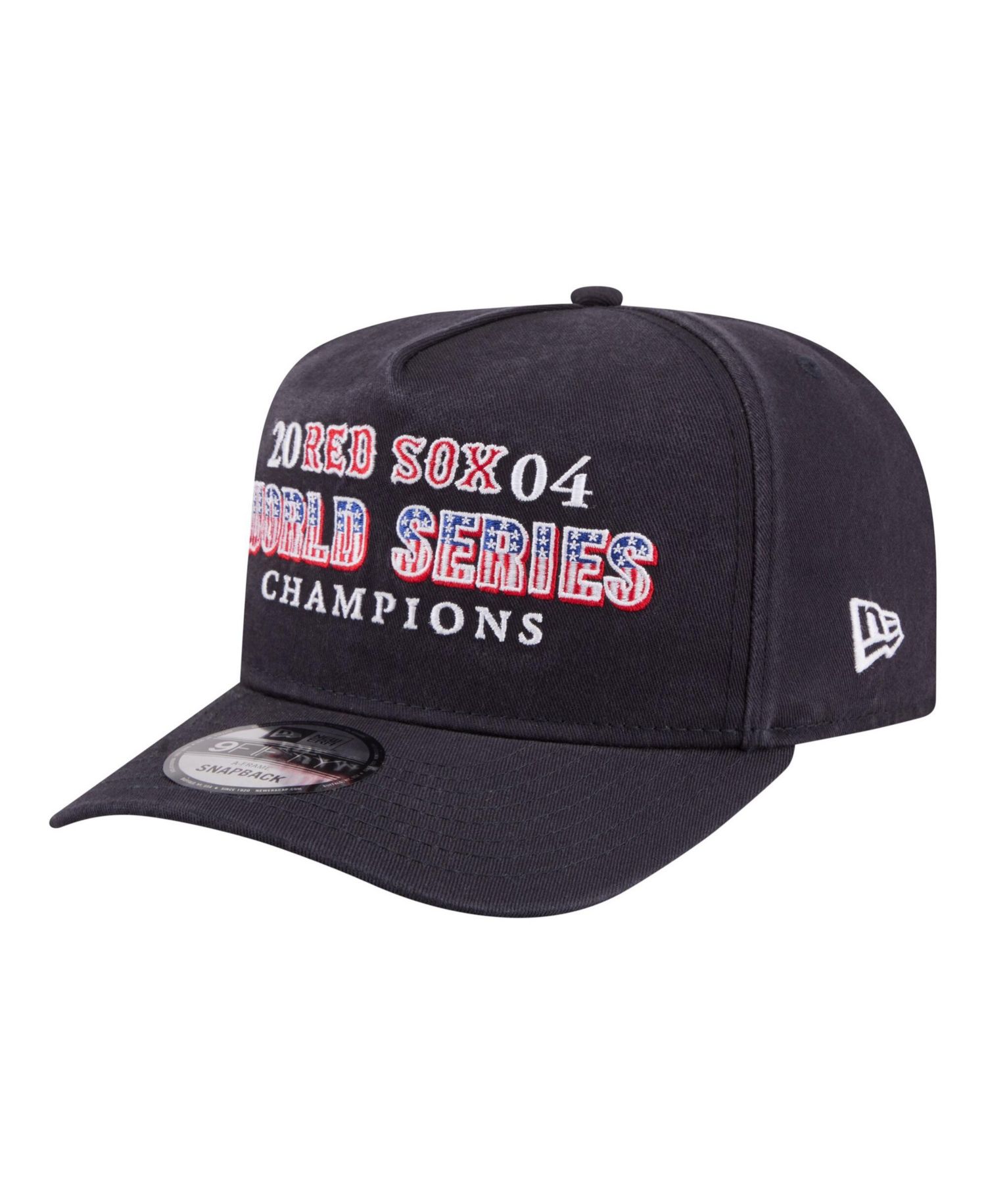 Men's Navy Boston Red Sox 2004 World Series Champions Historic 9FIFTY A-Frame Snapback Hat