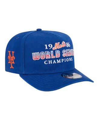 Men's Royal New York Mets 1986 World Series Champions Throwback 9FIFTY A-Frame Snapback Hat