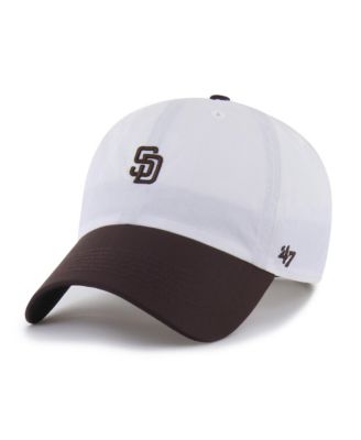 Men's White, Brown San Diego Padres Vista Mini Clean Up brrr Adjustable Hat