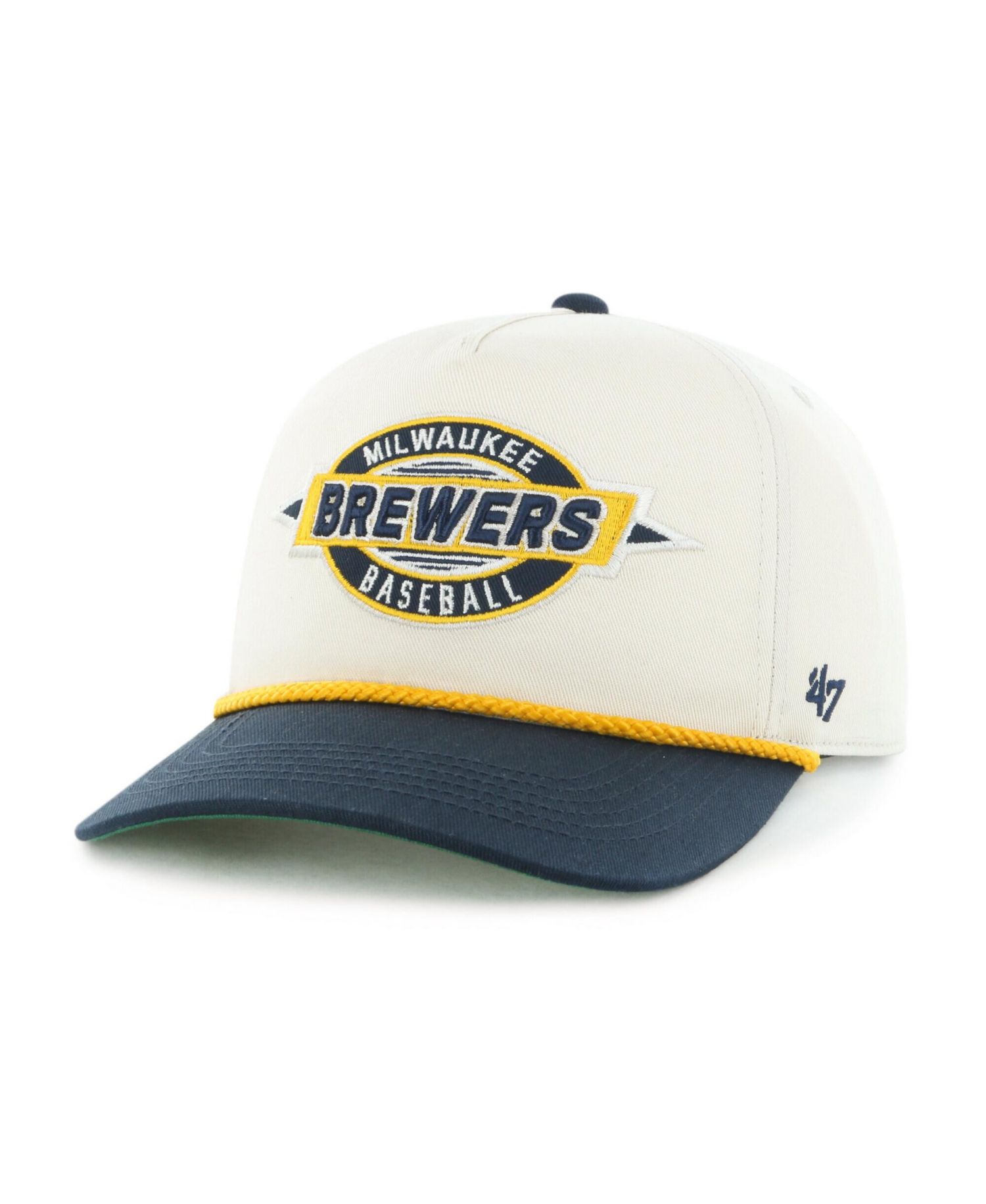 Men's Natural Milwaukee Brewers Frame Out Hitch Adjustable Hat