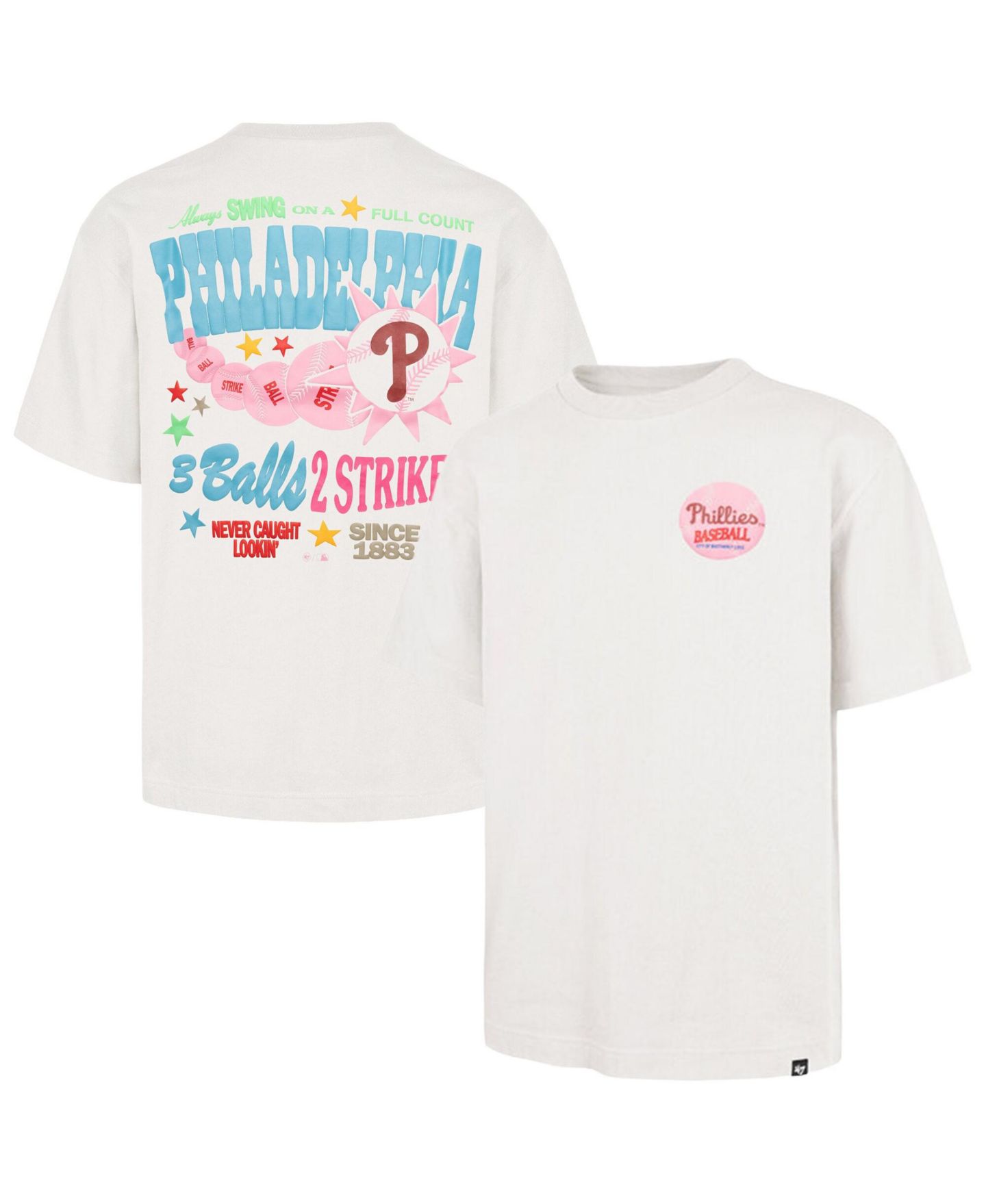 Футболка '47 Brand Cream Philadelphia Phillies Turnpike Chuck Foundation — фото 1