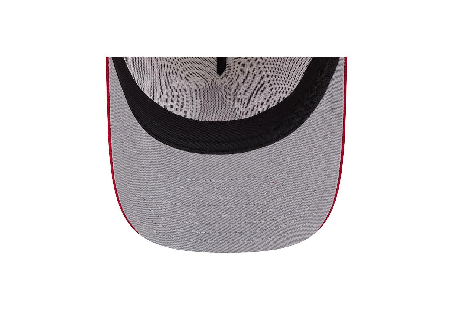 Men's Cream/Red Los Angeles Angels Banner A-Frame 9FIFTY Trucker Snapback Hat