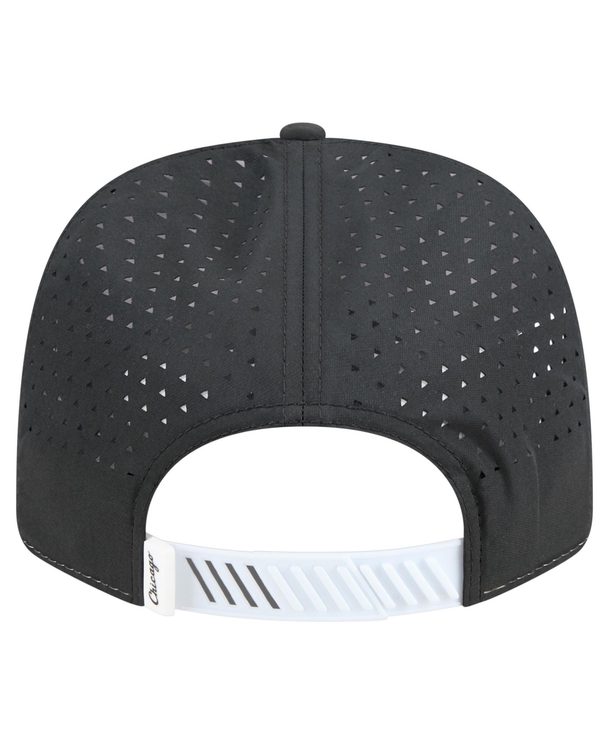 New Era Men's White, Black Chicago White Sox Established Patch 9SEVENTY Adjustable Hat