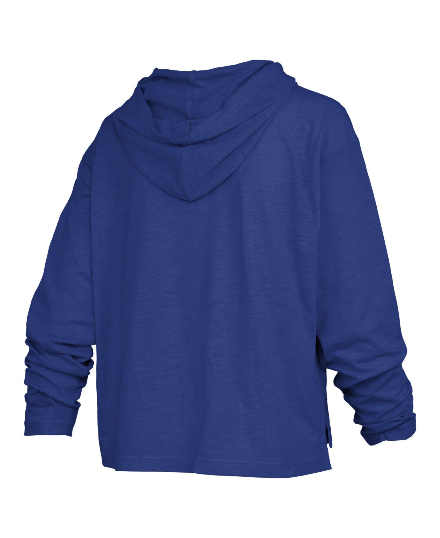 Women's Royal Kentucky Wildcats Castillo Slub Waist Length Long Sleeve Hooded T-Shirt