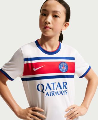 Big Boys and Girls White Paris Saint-Germain 2026/27 Away Pre-Match Jersey