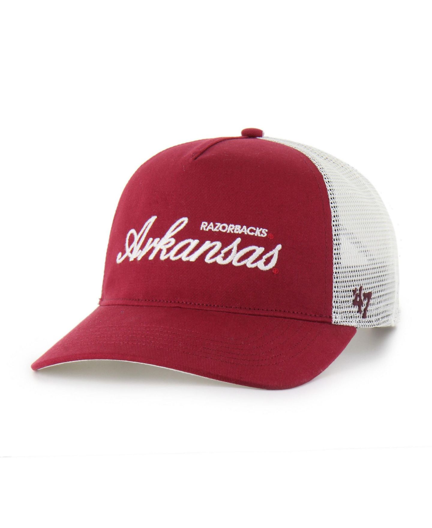 Кепка '47 Brand Cardinal Arkansas Razorbacks Contemporary Basics Foundation Trucker Hitch Adjustable Hat — фото 5