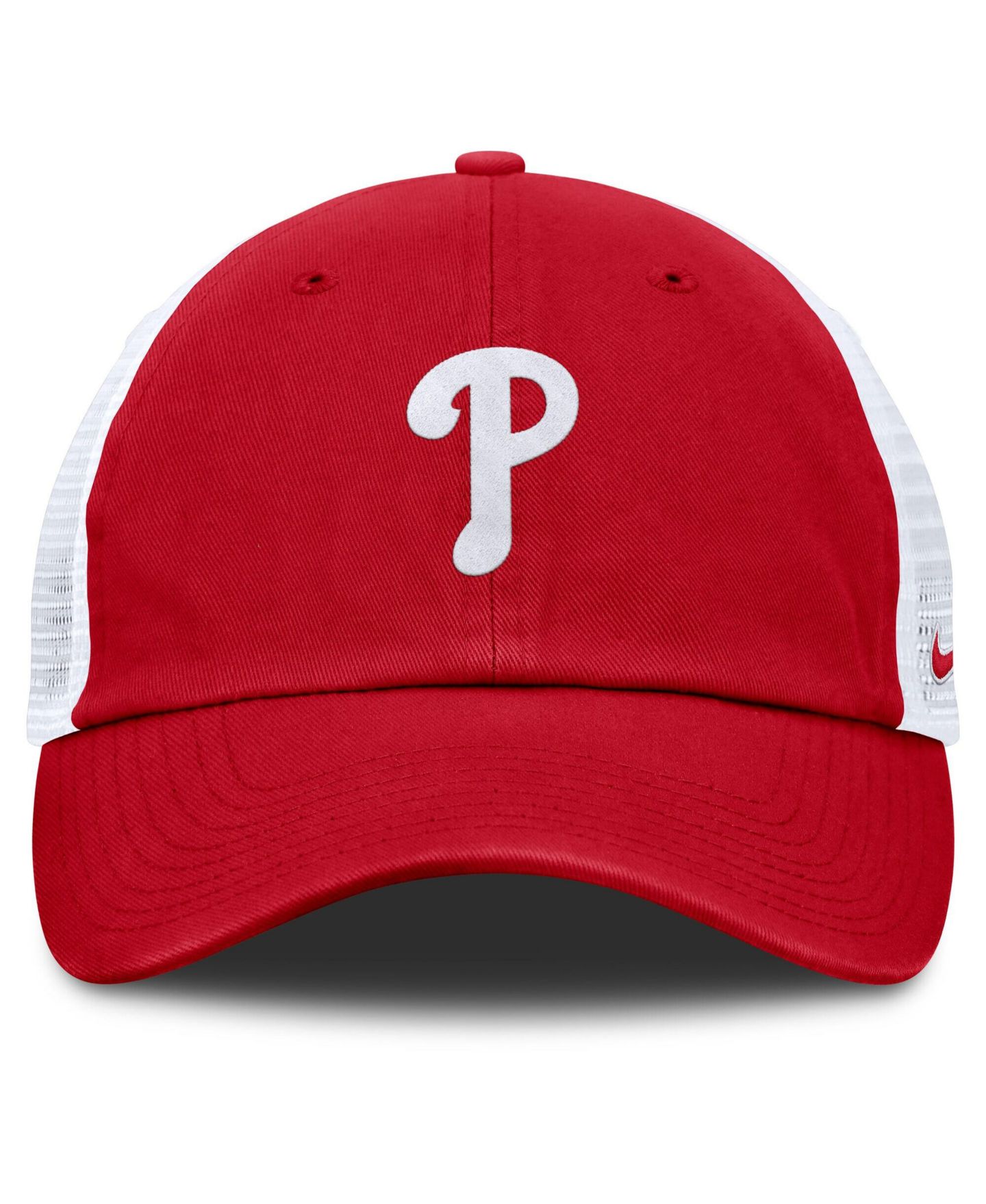 Мужская кепка Nike Red/White Philadelphia Phillies Club Trucker Adjustable Hat — фото 2